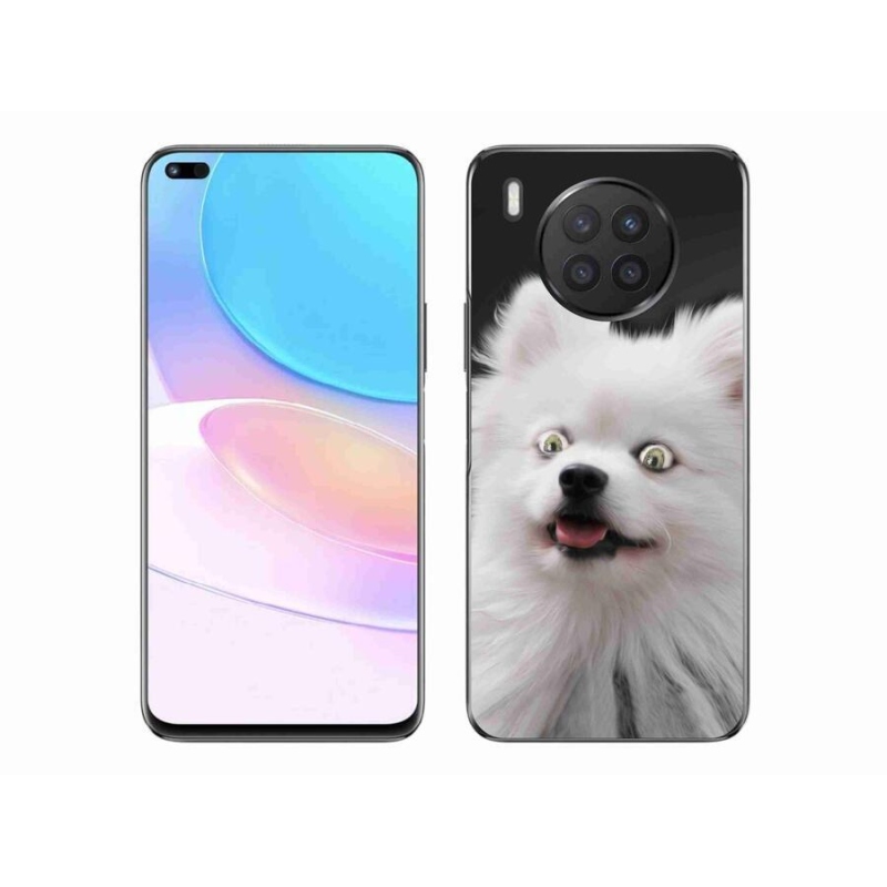 Gélový kryt mmCase na mobil Huawei Nova 8i - biely špic