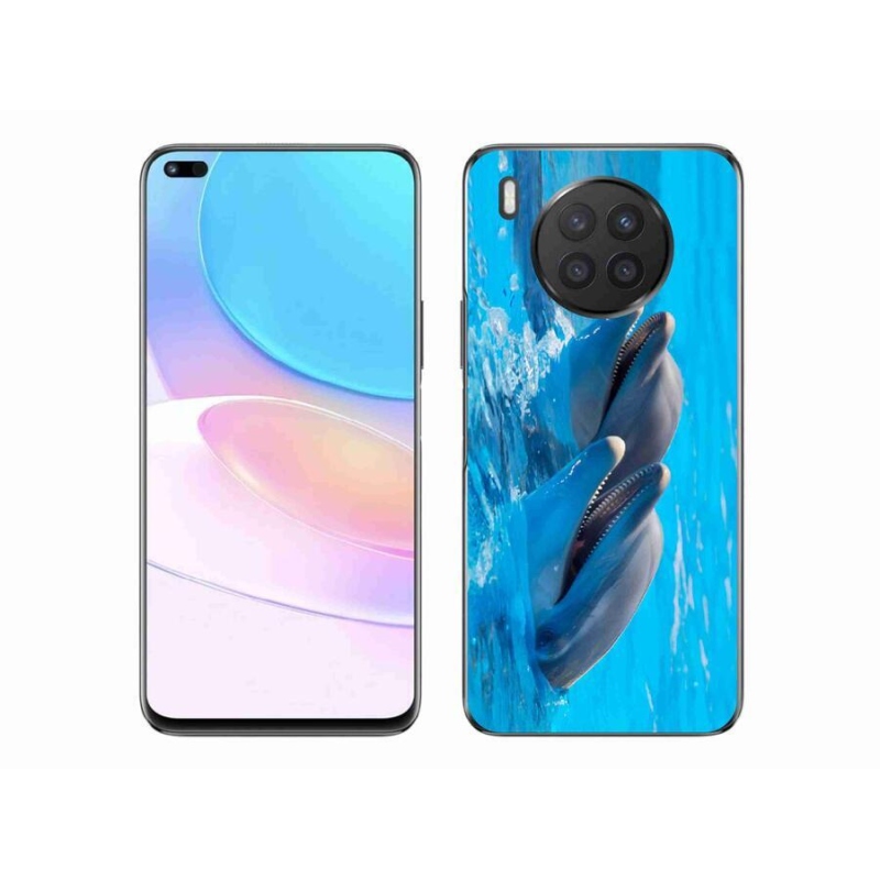 Gélový kryt mmCase na mobil Huawei Nova 8i - delfíny