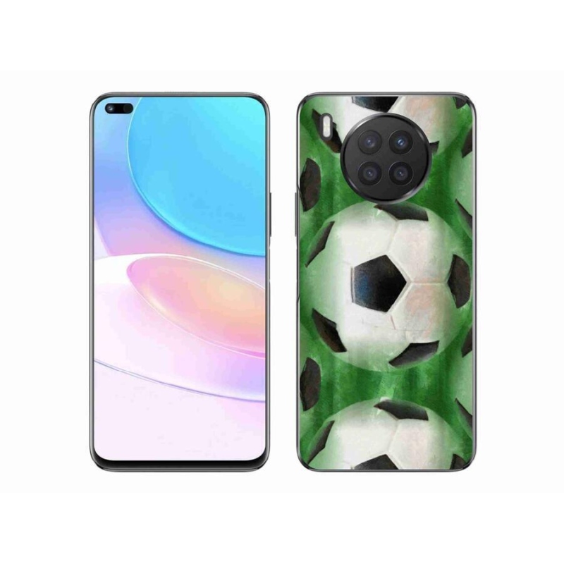 Gélový kryt mmCase na mobil Huawei Nova 8i - futbalová lopta