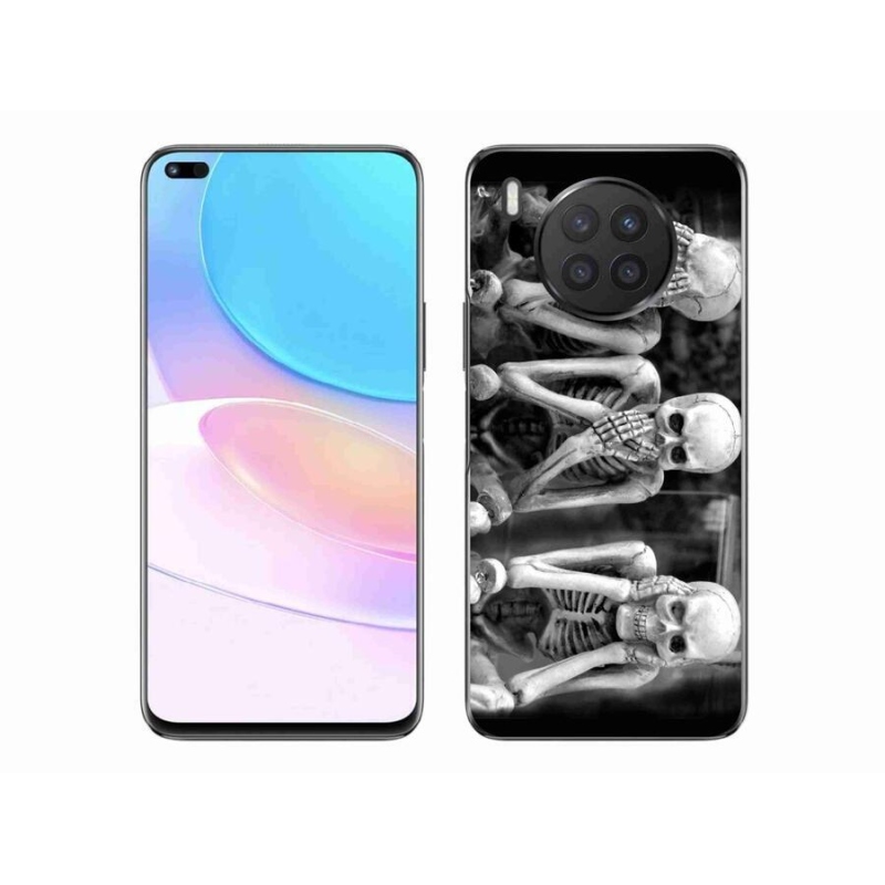 Gélový kryt mmCase na mobil Huawei Nova 8i - kostlivci