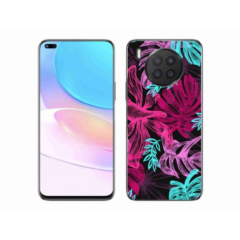 Gélový kryt mmCase na mobil Huawei Nova 8i - kvety 1