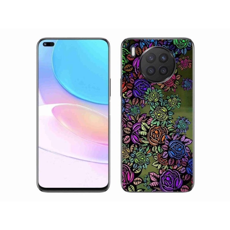 Gélový kryt mmCase na mobil Huawei Nova 8i - kvety 6