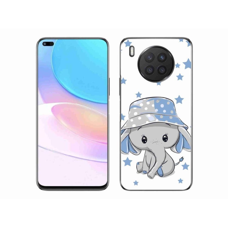 Gélový kryt mmCase na mobil Huawei Nova 8i - modrý slon