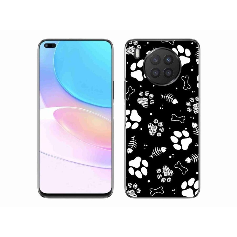 Gélový kryt mmCase na mobil Huawei Nova 8i - psie labky