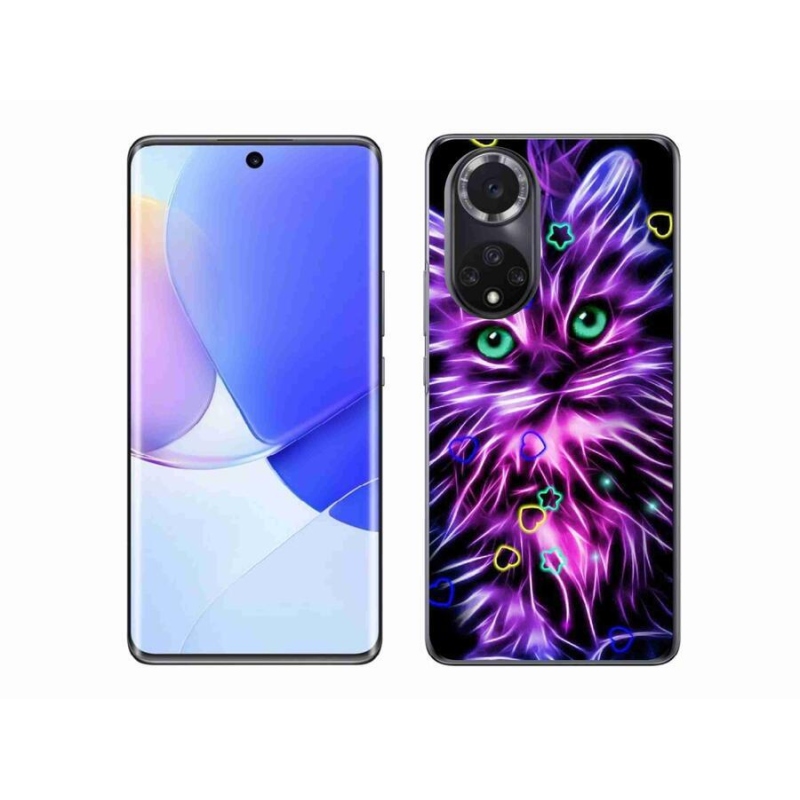 Gélový kryt mmCase na mobil Huawei Nova 9 - abstraktná mačka