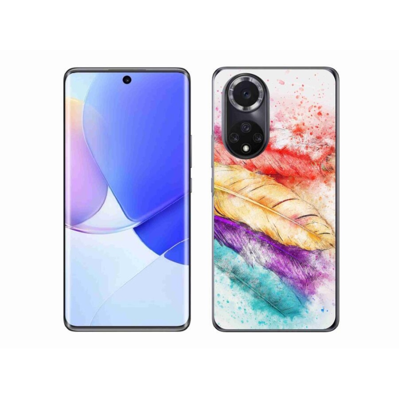 Gélový kryt mmCase na mobil Huawei Nova 9 - farebné perie