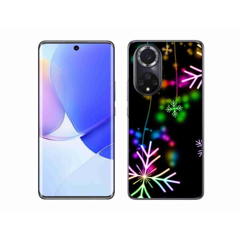 Gélový kryt mmCase na mobil Huawei Nova 9 - farebné vločky