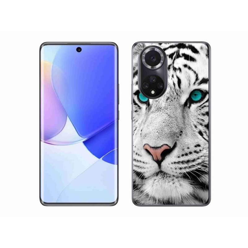 Gélový kryt mmCase na mobil Huawei Nova 9 - biely tiger