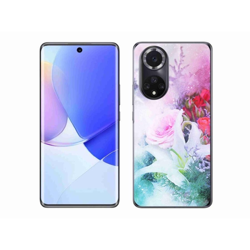 Gélový kryt mmCase na mobil Huawei Nova 9 - kvety 4