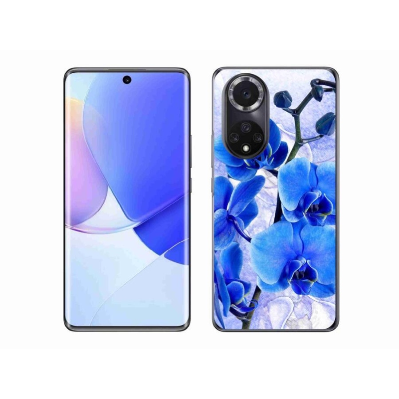 Gélový kryt mmCase na mobil Huawei Nova 9 - modré kvety