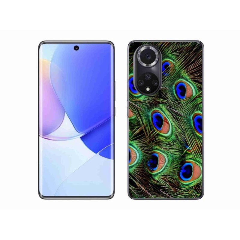 Gélový kryt mmCase na mobil Huawei Nova 9 - pávie perie