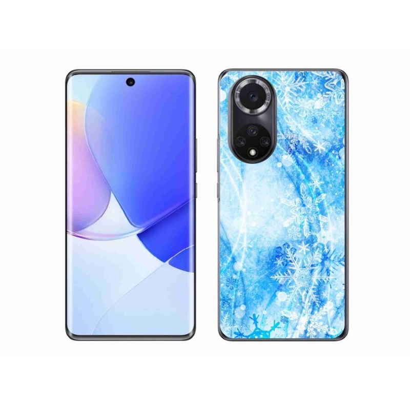 Gélový kryt mmCase na mobil Huawei Nova 9 - snehové vločky