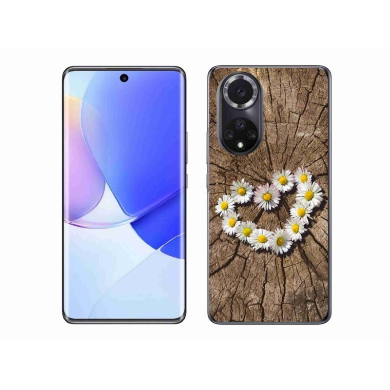 Gélový kryt mmCase na mobil Huawei Nova 9 - srdce z margarét