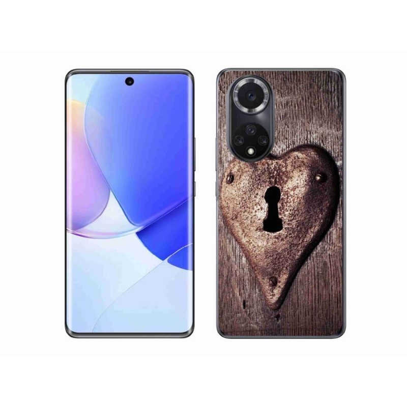 Gélový kryt mmCase na mobil Huawei Nova 9 - zámok v tvare srdca