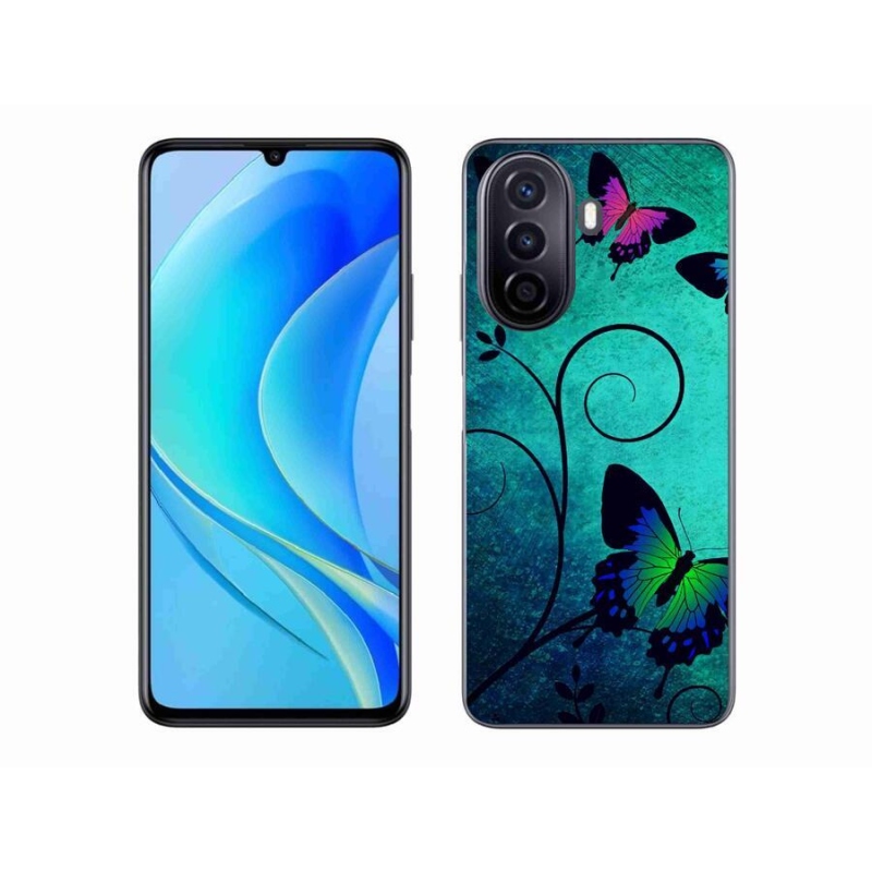 Gélový kryt mmCase na mobil Huawei Nova Y70 - farební motýle