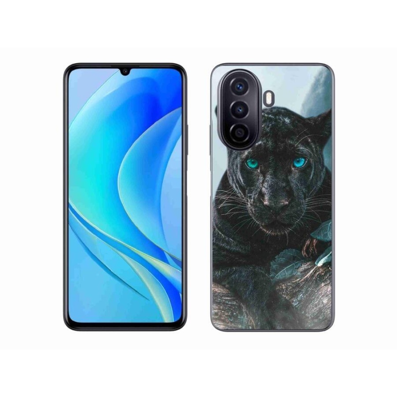 Gélový kryt mmCase na mobil Huawei Nova Y70 - čierny panter