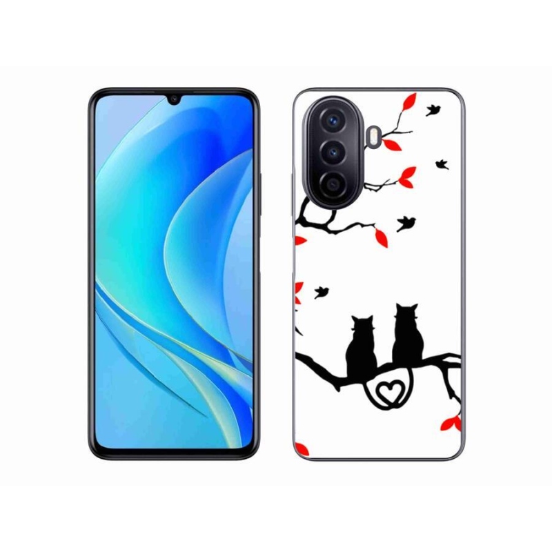 Gélový kryt mmCase na mobil Huawei Nova Y70 - mačacia láska