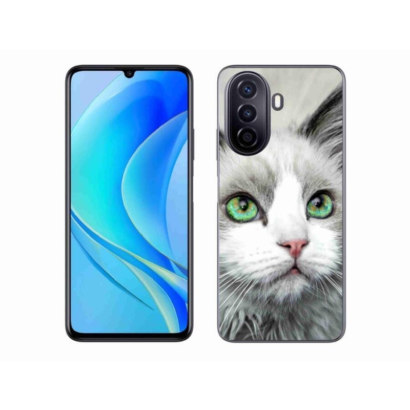 Gélový kryt mmCase na mobil Huawei Nova Y70 - mačacie pohľad