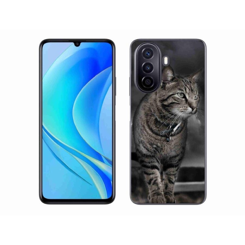 Gélový kryt mmCase na mobil Huawei Nova Y70 - mačka