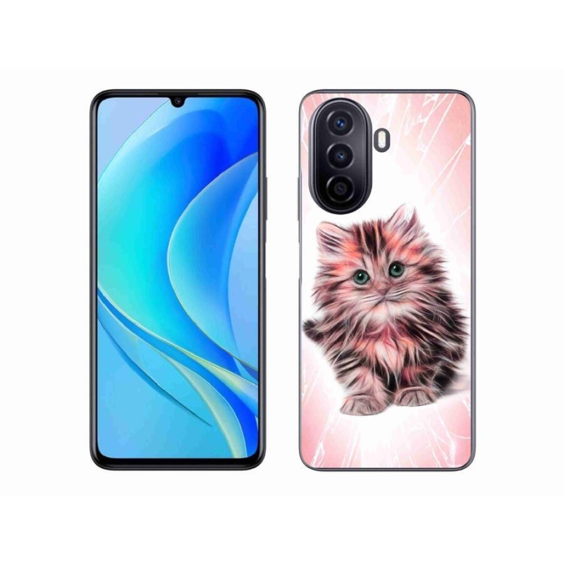 Gélový kryt mmCase na mobil Huawei Nova Y70 - roztomilé mačiatko