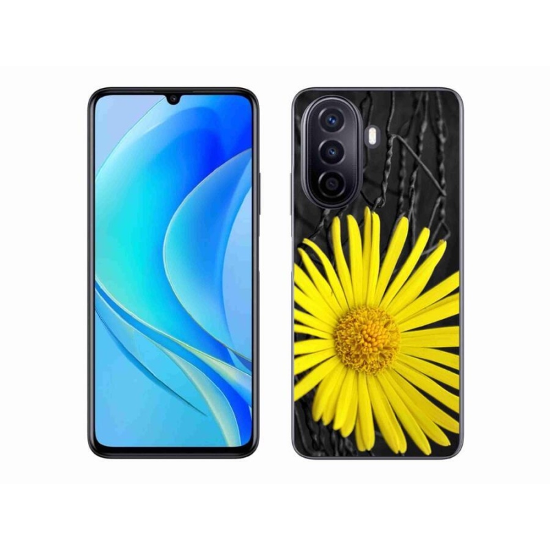 Gélový kryt mmCase na mobil Huawei Nova Y70 - žltý kvet