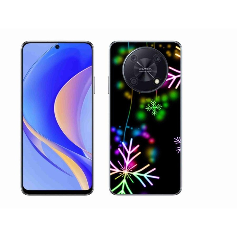 Gélový kryt mmCase na mobil Huawei Nova Y90 - farebné vločky