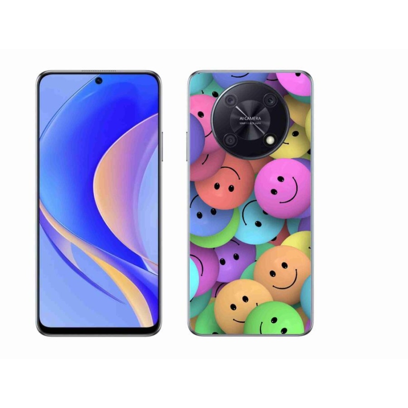 Gélový kryt mmCase na mobil Huawei Nova Y90 - farební smajlíci