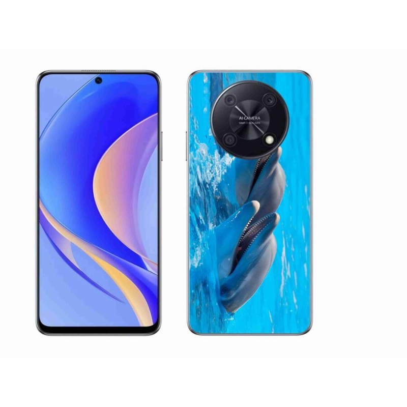 Gélový kryt mmCase na mobil Huawei Nova Y90 - delfíny