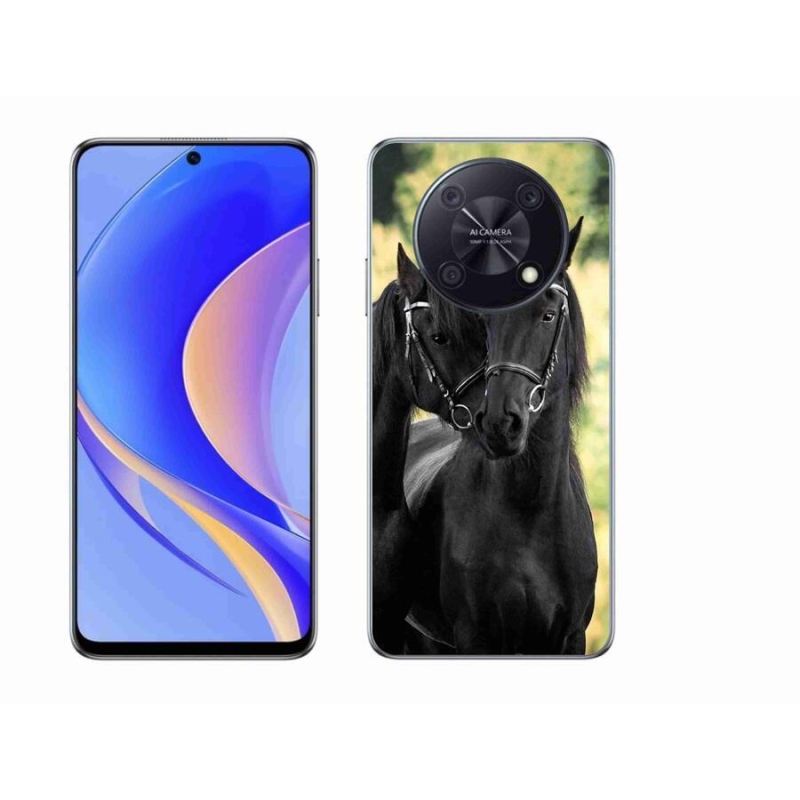 Gélový kryt mmCase na mobil Huawei Nova Y90 - dva čierne kone