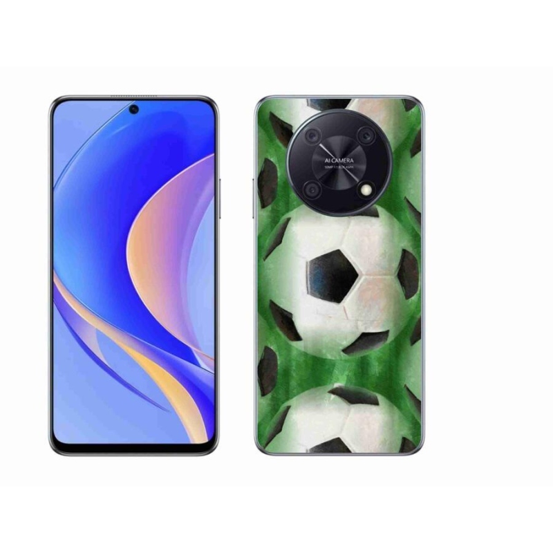 Gélový kryt mmCase na mobil Huawei Nova Y90 - futbalová lopta