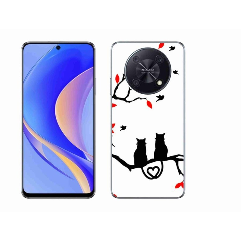 Gélový kryt mmCase na mobil Huawei Nova Y90 - mačacia láska