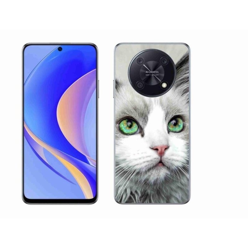 Gélový kryt mmCase na mobil Huawei Nova Y90 - mačacie pohľad