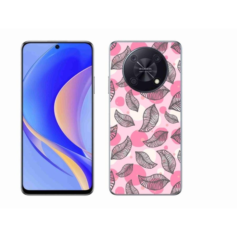 Gélový kryt mmCase na mobil Huawei Nova Y90 - kreslené padajúce listy