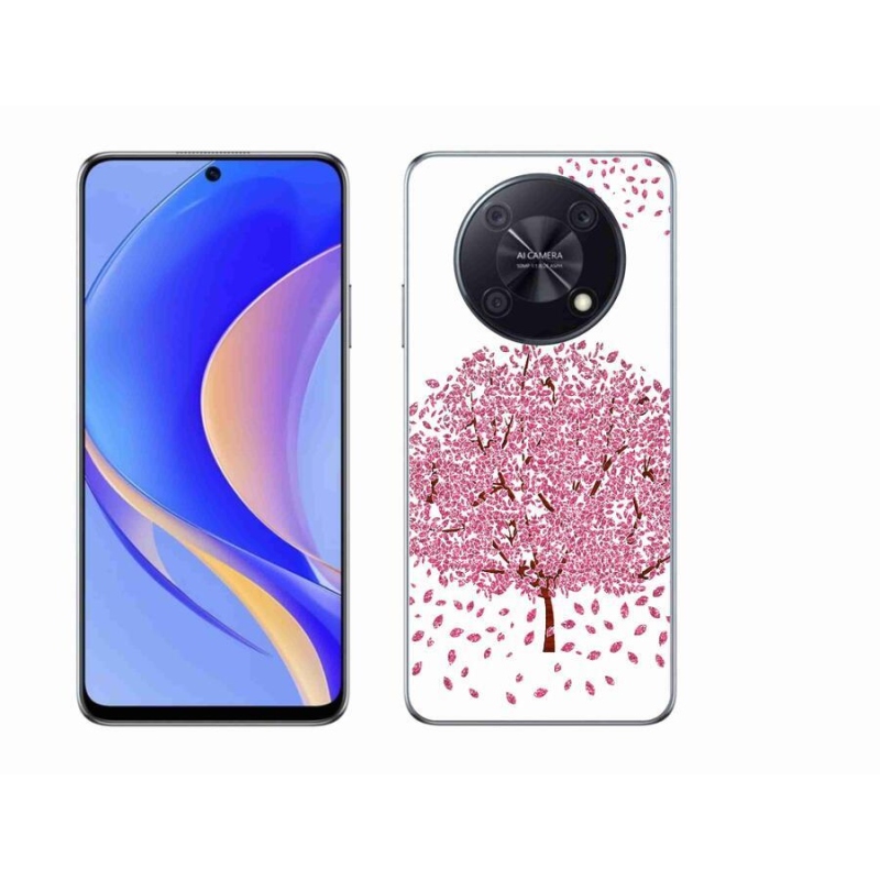 Gélový kryt mmCase na mobil Huawei Nova Y90 - kreslený strom s listami