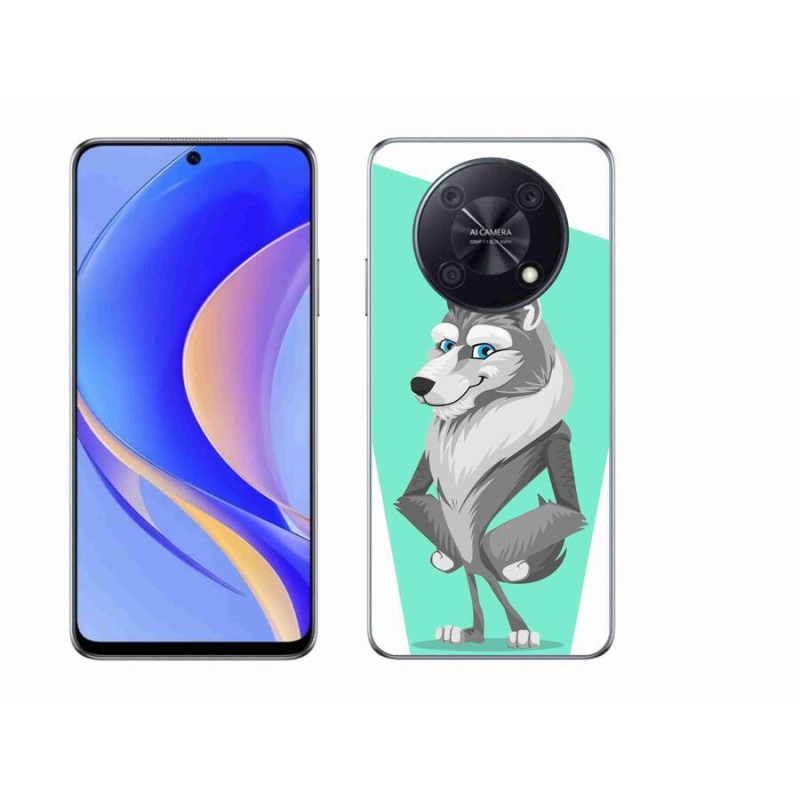 Gélový kryt mmCase na mobil Huawei Nova Y90 - kreslený vlk