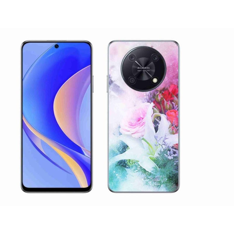 Gélový kryt mmCase na mobil Huawei Nova Y90 - kvety 4