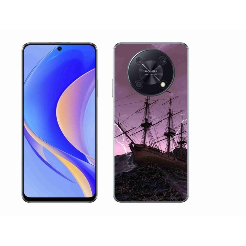 Gélový kryt mmCase na mobil Huawei Nova Y90 - loď v búrke