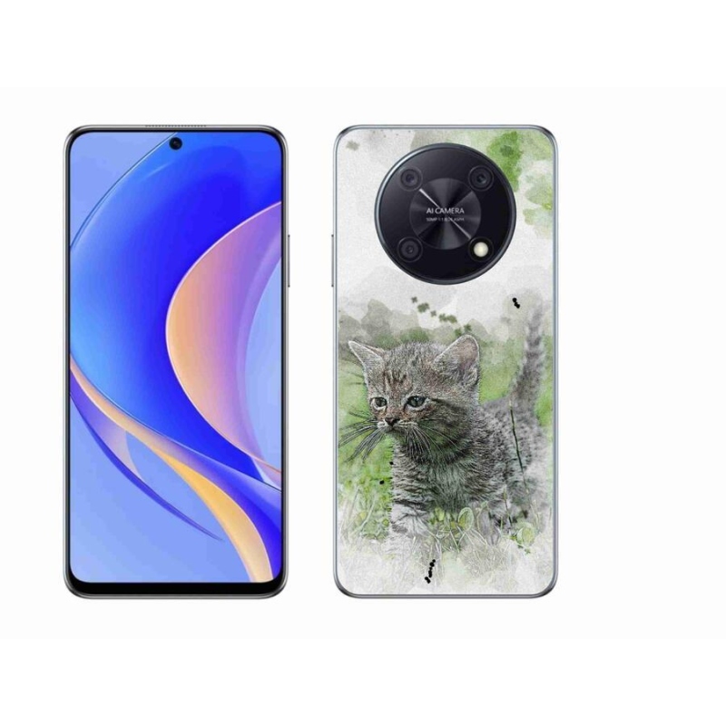 Gélový kryt mmCase na mobil Huawei Nova Y90 - roztomilé mačiatko 1