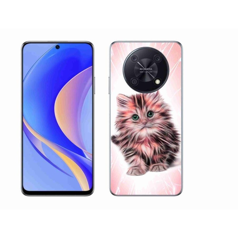 Gélový kryt mmCase na mobil Huawei Nova Y90 - roztomilé mačiatko