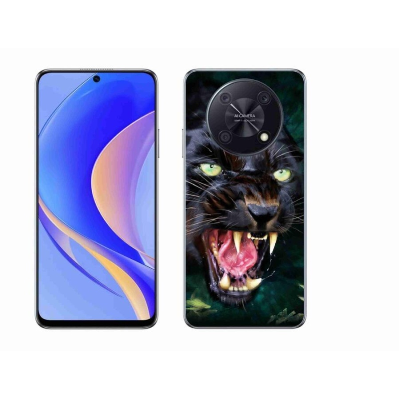 Gélový kryt mmCase na mobil Huawei Nova Y90 - rozzúrený čierny panter