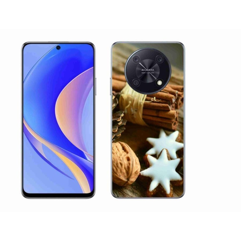 Gélový kryt mmCase na mobil Huawei Nova Y90 - škorica a perníčky