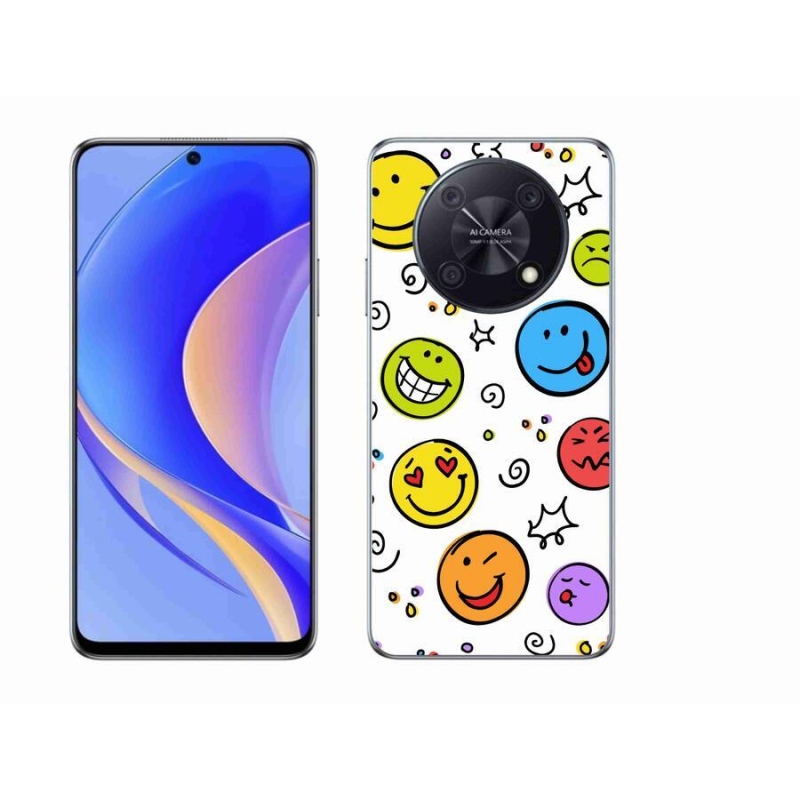 Gélový kryt mmCase na mobil Huawei Nova Y90 - smajlíci