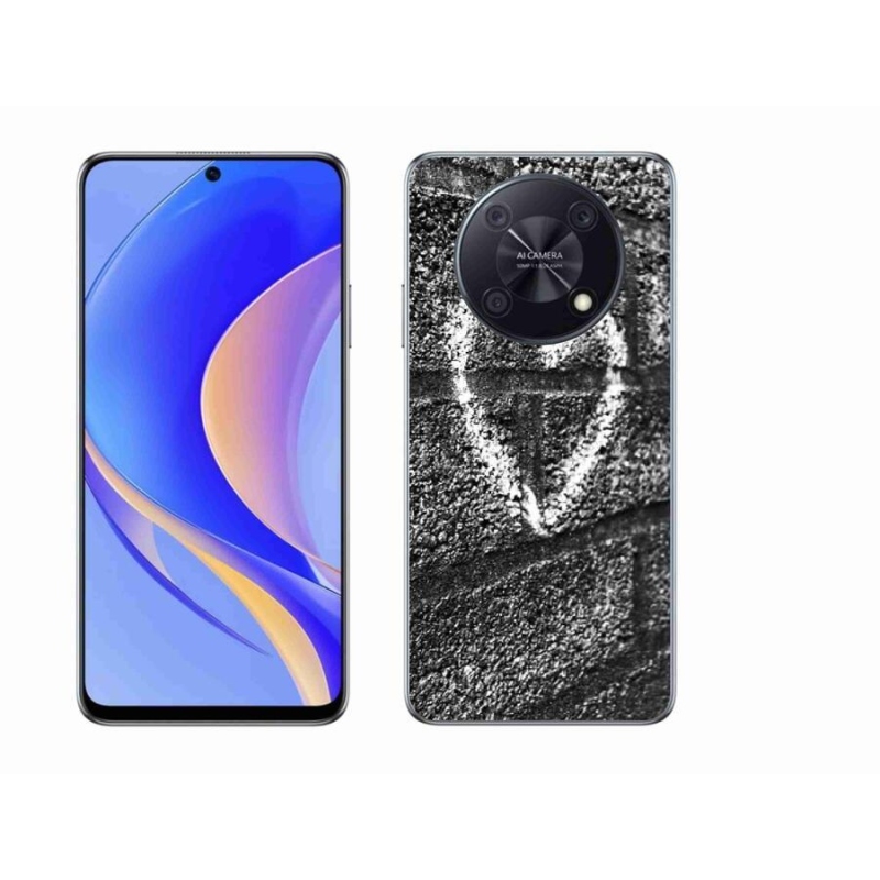 Gélový kryt mmCase na mobil Huawei Nova Y90 - srdce na stene