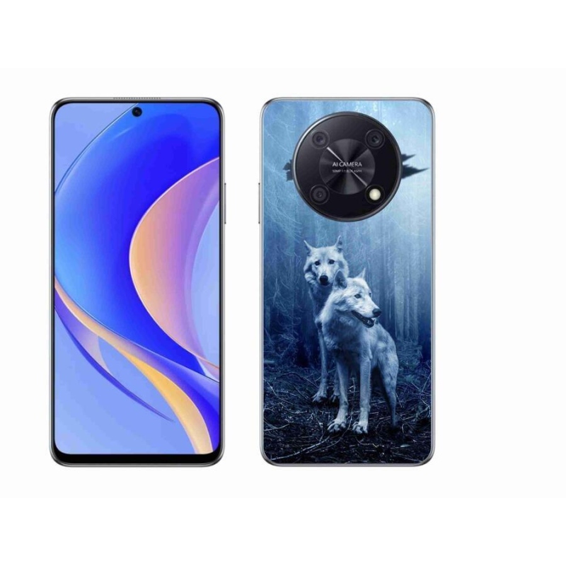 Gélový kryt mmCase na mobil Huawei Nova Y90 - vlci v lese