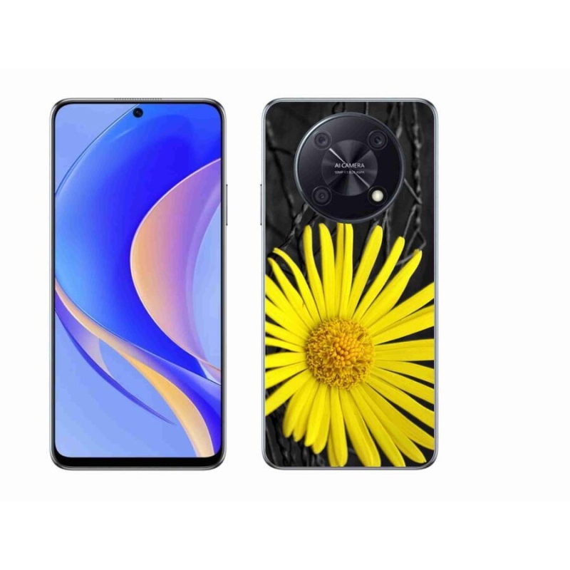 Gélový kryt mmCase na mobil Huawei Nova Y90 - žltý kvet