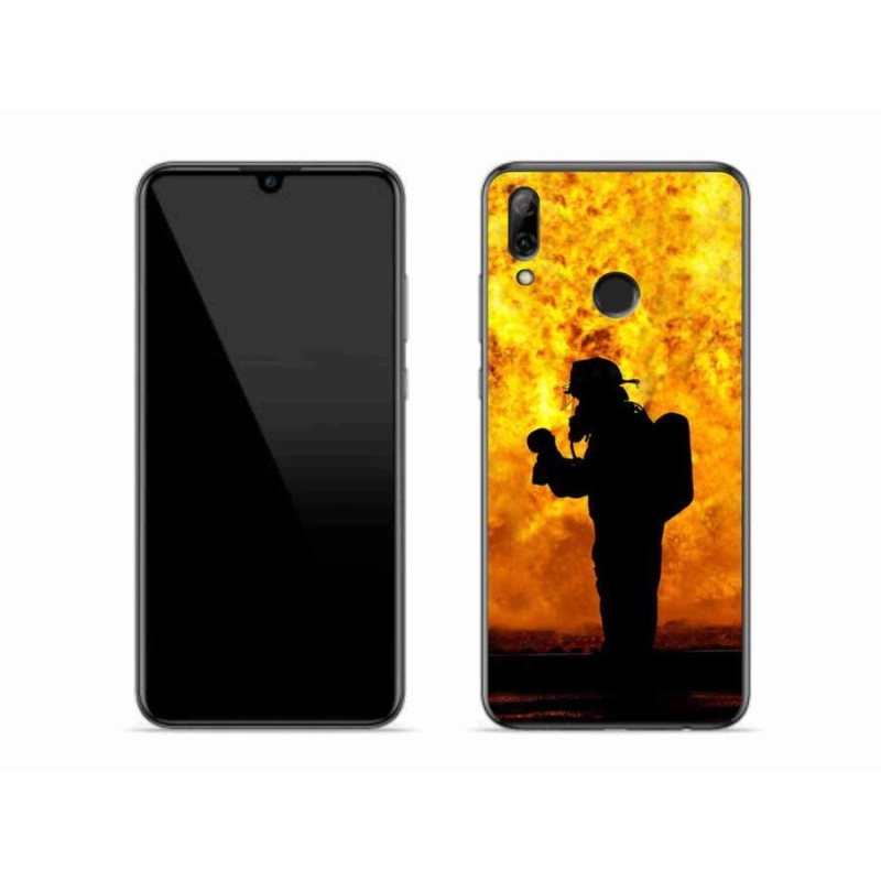 Gélový kryt mmCase na mobil Huawei P Smart (2019) - hasič