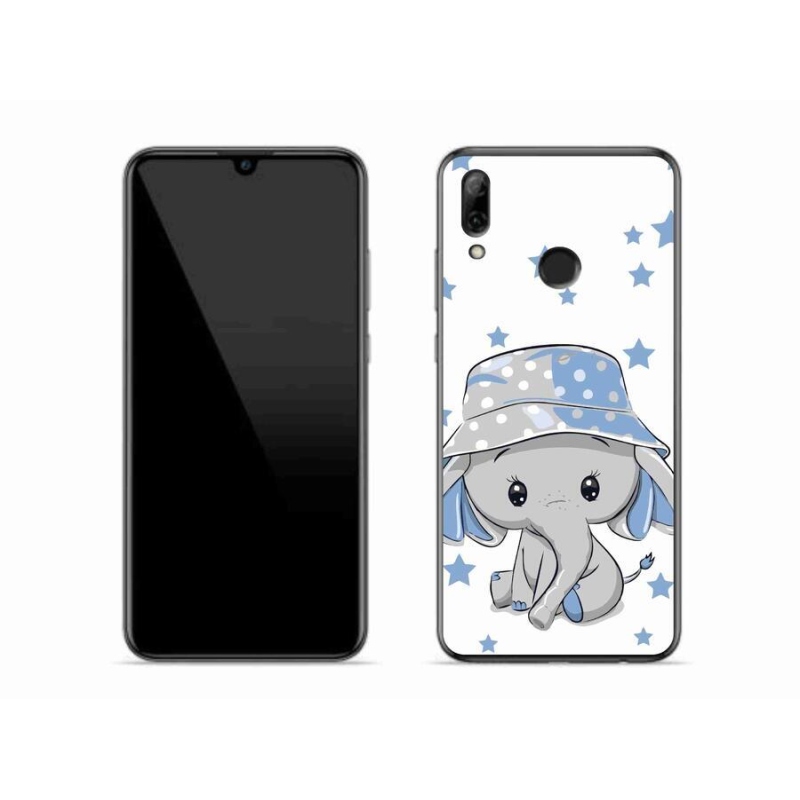 Gélový kryt mmCase na mobil Huawei P Smart (2019) - modrý slon