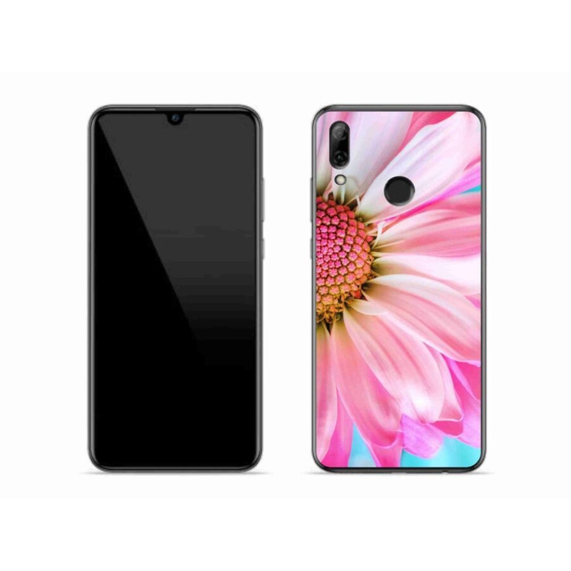 Gélový kryt mmCase na mobil Huawei P Smart (2019) - ružová kvetina