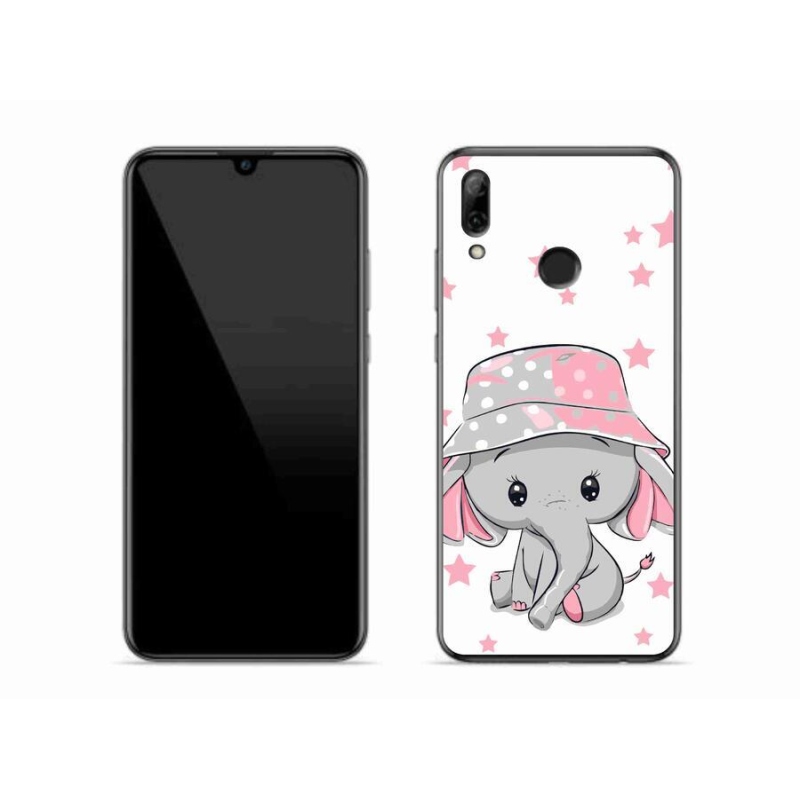 Gélový kryt mmCase na mobil Huawei P Smart (2019) - ružový slon