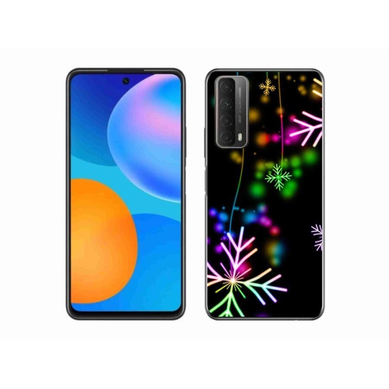 Gélový kryt mmCase na mobil Huawei P Smart (2021) - farebné vločky